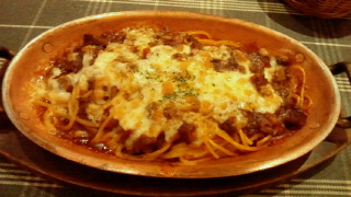 ミートスパゲティグラタン